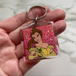 Disneyland Belle Clear Collectible Key Ring Holder